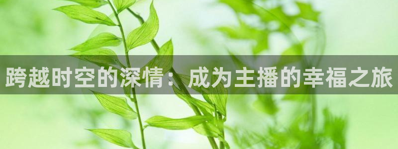 鲸鱼体育免费版：跨越时空的深情：成为主播的幸福之旅